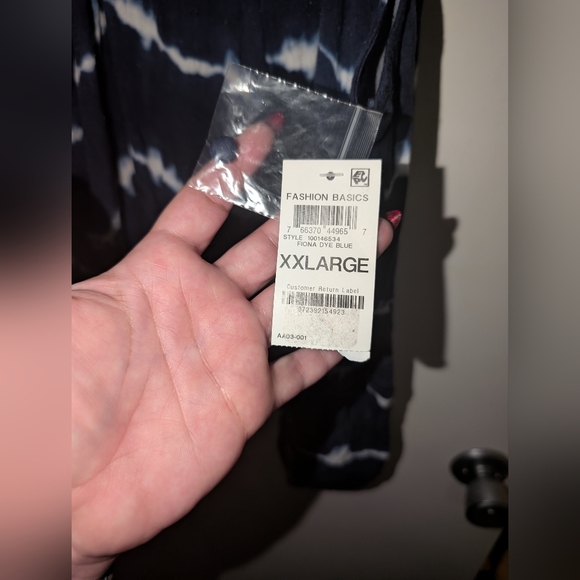 NWT INC International Concepts Blue Tie Dye Halter Top XXL - Picture 6 of 8